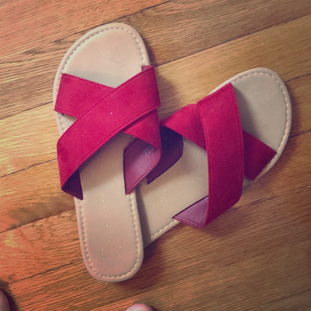 Red sandals